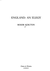 cover of the book England : an elegy