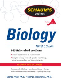 cover of the book Schaum's outlines theory and problems of biology