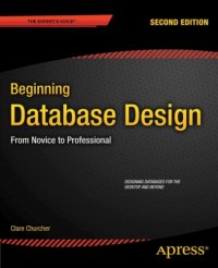 cover of the book Beginning database design from novice to professional