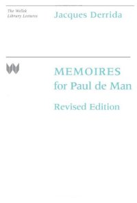 cover of the book Memoires for Paul de Man