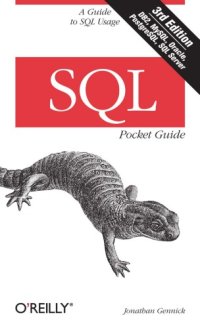 cover of the book SQL pocket guide Includes index