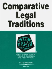 cover of the book Glendon, Carozza and Picker's Comparative Legal Traditions in a Nutshell, 3d