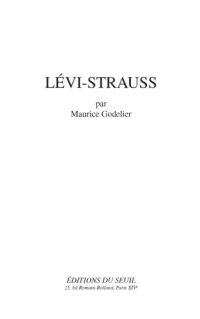 cover of the book Lévi-Strauss