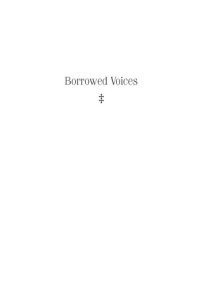 cover of the book Borrowed voices: writing and racial ventriloquism in the Jewish American imagination