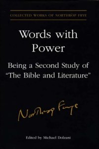 cover of the book Words with power being a second study of The Bible and literature