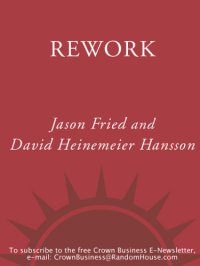 cover of the book Rework