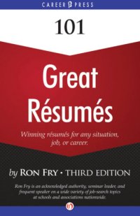 cover of the book 101 Great Résumés