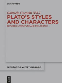 cover of the book Plato’s Styles and Characters