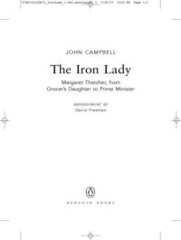 cover of the book The Iron Lady: Margaret Thatcher, from Grocer's Daughter to Prime Minister