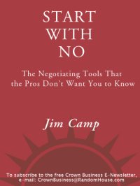 cover of the book Start with no: the negotiating tools that the pros don't want you to know