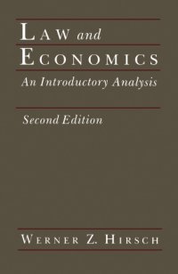 cover of the book Law and Economics: an Introductory Analysis