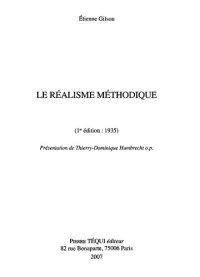 cover of the book Le Realisme Methodique