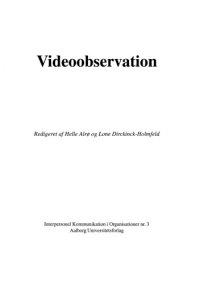 cover of the book Videoobservation