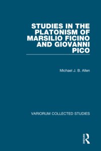 cover of the book Studies in the Platonism of Marsilio Ficino and Giovanni Pico