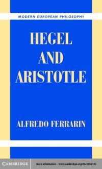 cover of the book Hegel and Aristotle