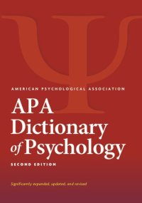 cover of the book APA dictionary of psychology