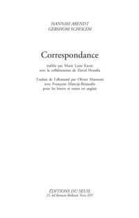 cover of the book Correspondance