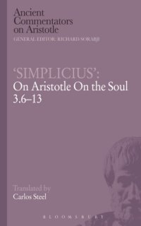 cover of the book On Aristotle On the soul 3.6-13