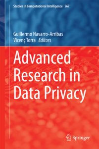 cover of the book Advanced Research in Data Privacy