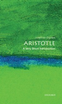 cover of the book Aristotle: a very short introduction