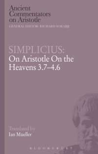 cover of the book On Aristotle On the heavens 3.7-4.6