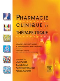 cover of the book Pharmacie clinique et thérapeutique