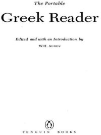 cover of the book The Portable Greek Reader