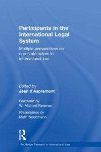 cover of the book Participants in the international legal system: theoretical perspectives