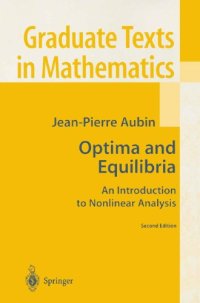 cover of the book Optima and Equilibria An Introduction to Nonlinear Analysis