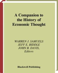 cover of the book A companion to the history of economic thought