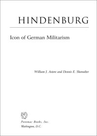 cover of the book Hindenburg: Icon of German Militarism