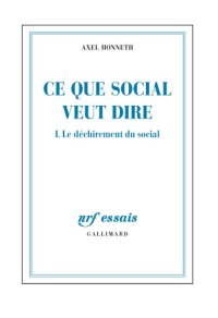 cover of the book Ce que social veut dire