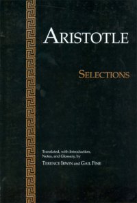 cover of the book Aristotle: selections