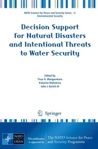 cover of the book Decision Support for Natural Disasters and Intentional Threats to Water Security