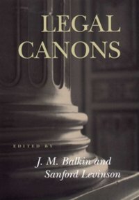 cover of the book Legal canons