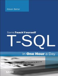 cover of the book T-SQL in one hour a day