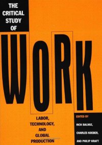 cover of the book Critical Study Of Work