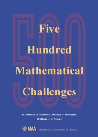 cover of the book 500 Mathematical Challenges