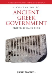 cover of the book A Companion to Ancient Greek Government