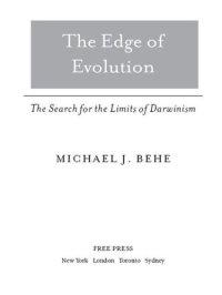 cover of the book The Edge of Evolution: The Search for the Limits of Darwinism