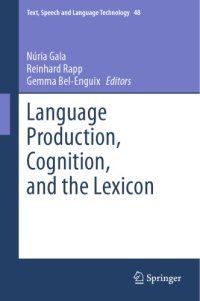 cover of the book Language production, cognition, and the lexicon