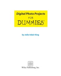 cover of the book Digital photo projects for dummies