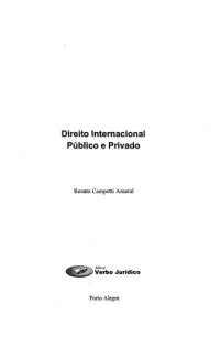 cover of the book Direito Internacional Público e Privado