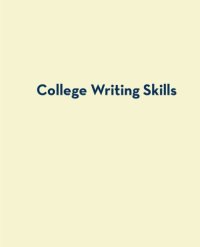 cover of the book College Writing Skills with Readings