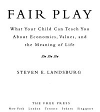 cover of the book Fair play: what your child can teach you about economics, values, and the meaning of life