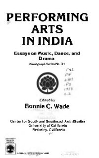 cover of the book Performing arts in India : essays on music, dance, and drama