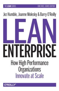 cover of the book Lean enterprise adopting continous delivery, devops, and lean startup at scale