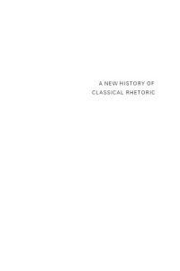 cover of the book A new history of classical rhetoric