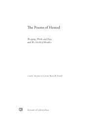 cover of the book The poems of Hesiod: Theogony, Works and days, and the shield of Herakles