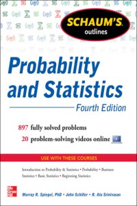 cover of the book Schaum's Outline of Probability and Statistics